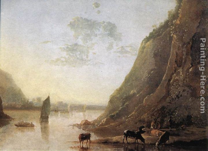 Aelbert Cuyp River-bank with Cows